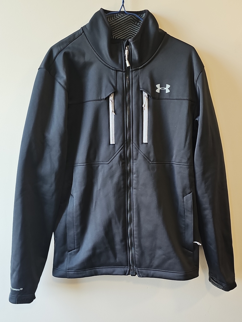 Under Armour Infared Coldgear Large Black Full-Zip Performance Jacket